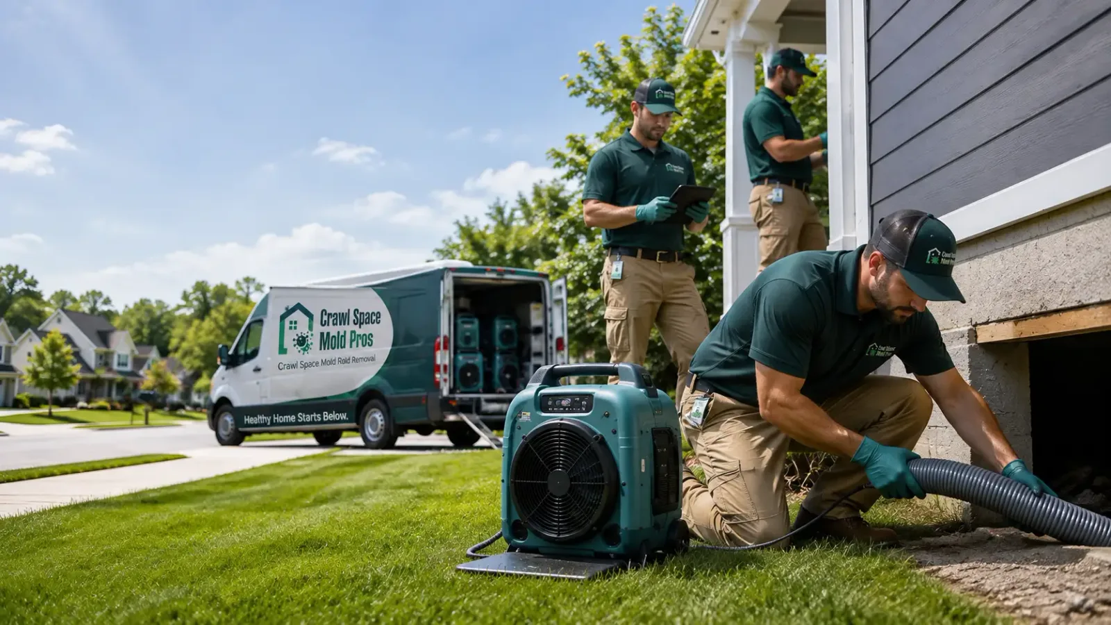 Crawl Space Mold Removal in Bingham, IL